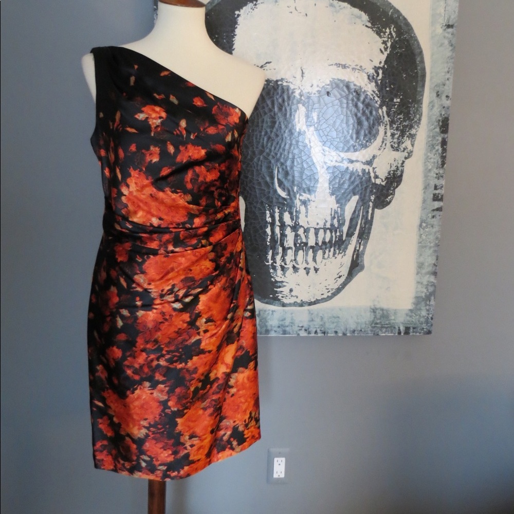 Maggy London One Shoulder Dress